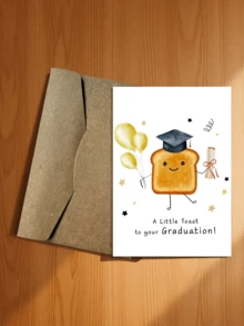 1pc Graduation Greeting Card "Cheers To Your Graduation", Congratulations Card, Graduation Gift Card, Cute Graduation Card - Multicolor - View 25