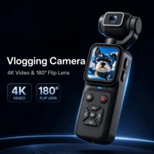 4K Ultra HD Video Recording 1.69-Inch Display 180° Up-Down Flip Video And Photo Capture Record Life Anytime, Anywhere Essential For Beginners Multiple Color Options (Black, White, Pink, Orange) - View 3