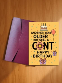 1pc Funny & Humorous Birthday Card With Lively Jokes, Suitable For Adult Birthday Party, Guaranteed To Make You Laugh - 16*11cm - View 19