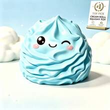 1pc New Cream Roll Handmade Ball Crunchy ASMR Sensory Stress Relief Toy, Christmas Gift, Unisex Birthday Gift - 彩色 - 查看 2