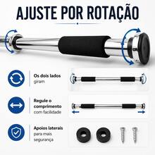 Barra Fixa De Porta Ajustável Para Treino Em Casa - A - Visão 4