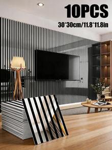 10片 30*30cm 鏡面格子壁紙，金/銀可選，自黏式，易撕除，陶瓷磚效果，防水防潮防霉，適用全屋翻新，DIY設計 - 10 Pcs-30*30CM - 查看 1