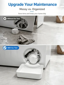 Washing Machine Base Water Tray Leak-Proof Mat Durable Easy To Clean Anti-Overflow Floor Protection Thickened Anti-Slip Tray Stand, Collection Tray, Leak-Proof Pad, Durable Material Appliance Pad, Leak-Proof Mat, Home Goods, Home Cleaning Additions - Washing Machine Drain Pan - View 8