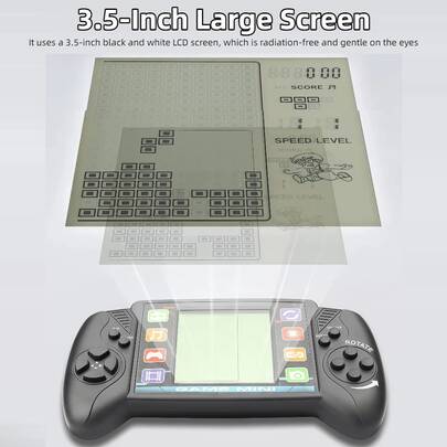 1pc Pocket Handheld Console 3.5 Inch LCD Portable Game Player With Built-In 23+26 Games