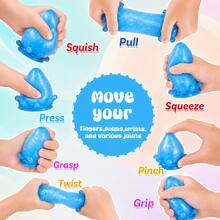 Children's Colorful Water Drop Squeeze Toy, Transparent Glitter Jelly Soft Squishy Toy, Soft Reboundable Fun Squeeze Toy, Multi-Color Color Recognition Training, Parent-Child Interaction Hand Exercise, Birthday Party Favor Children's Reward Small Gift - Multicolor - View 9