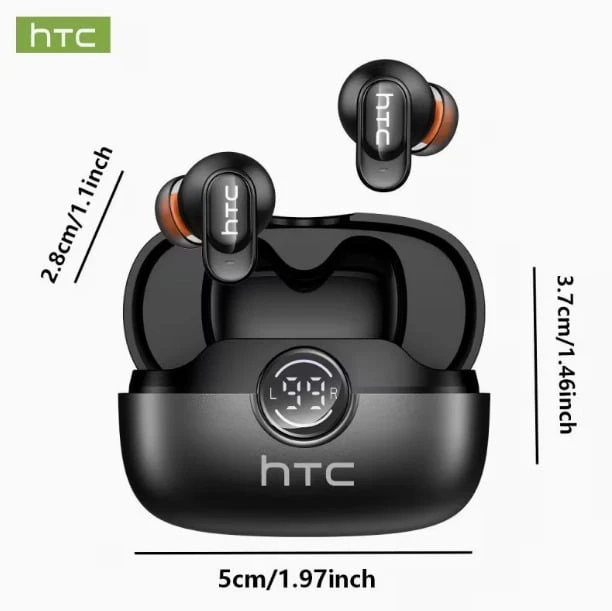 HTC NE79 MINI True Wireless In-Ear Earbuds, Noise Cancelling, Color Block Fashion Style, Lightweight Compact Zero Pressure Fit, Long Battery Life, Suitable For Sports And Gaming, Premium Sound Quality Experience - View 1