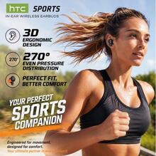 HTC NE79 MINI True Wireless In-Ear Earbuds, Noise Cancelling, Color Block Fashion Style, Lightweight Compact Zero Pressure Fit, Long Battery Life, Suitable For Sports And Gaming, Premium Sound Quality Experience - View 9