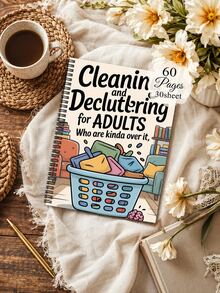 Spiral Bound Cleaning Plan Notebook, Designed For Home Cleaning Planning. Convenient Coil Notebook For Recording Cleaning Tasks And Scheduling Daily Housework, Practical Planning Journal To Help Organized Home Hygiene Management. - Multicolor - View 12