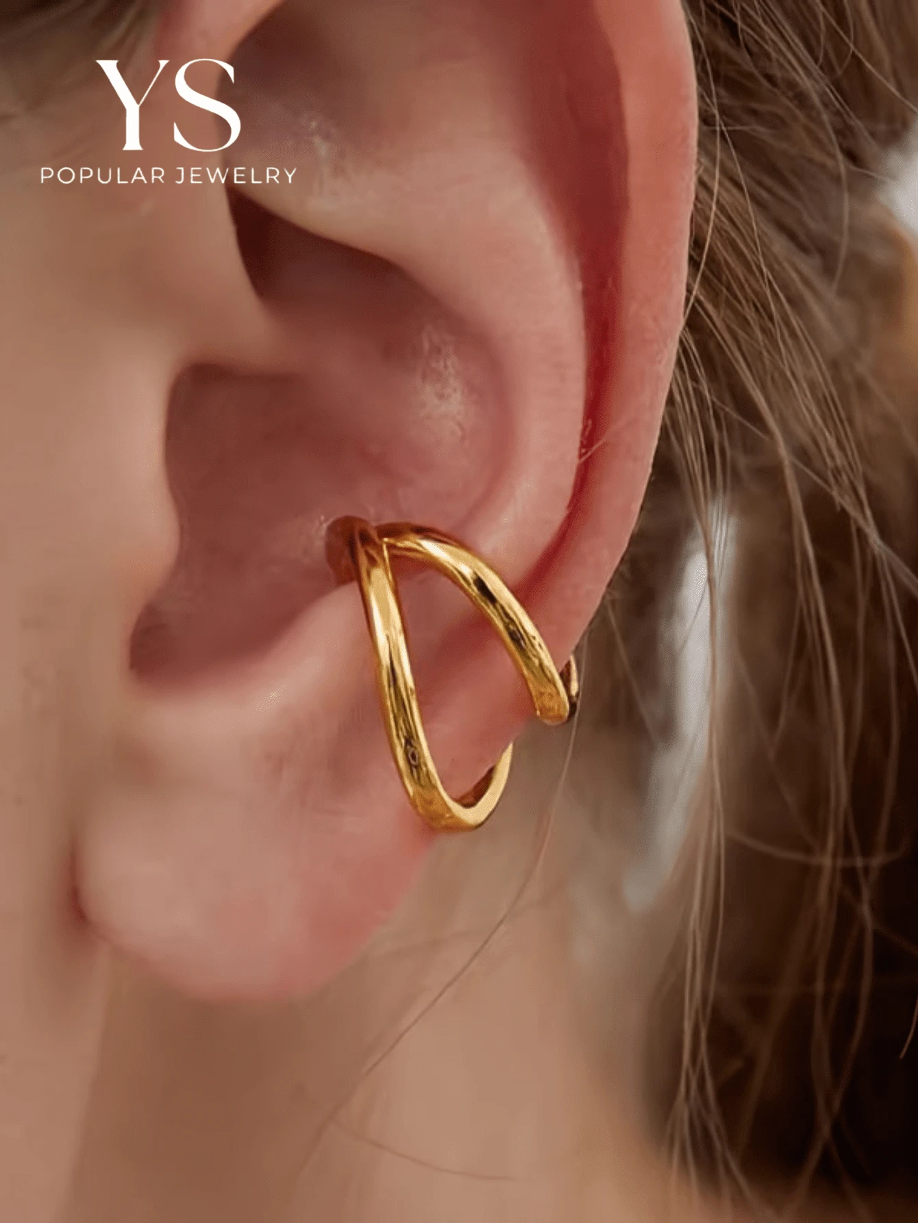 1pc Ear Cartilage Clip, One Piece Personalized Earring Design, Fashion Accessory For Women