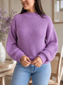 Women's Knitted Sweater - Lila Púrpura - Ver 2
