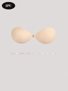1/2 Pairs (With Straps) Invisible Silicone Breast Pads, Adhesive Push-Up Bra/Backless Bra Pads For Breast Lift And Cleavage Enhancement, Suitable For Women - Multicolor - View 13