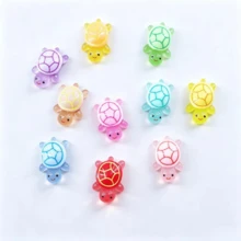 20pcs/50pcs Mixed Color Glowing Turtle Lights | Mini Turtle Decorations, Suitable For Easter, Birthday, Ocean Party, Holiday Decor, Dream Theme, Random Colors, Resin Material - View 5
