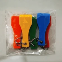 1Pc/2/5/8/10/12/16/20Pcs Plastic Lottery Scratch Card Keychain, Scratch Card Scraper With Chain, Multi-Color Scratching Tool For Lottery, Games And Competitions, Random Color Distribution - Multicolor - View 4