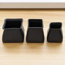 4/8/16/24 buc. protecții mari din silicon pentru picioare de mobilă, protecții antiderapante pentru picioare de scaun, instalare ușoară, potrivite pentru toate mesele, scaunele și pardoselile, previn eficient zgârieturile și deteriorările - Huse negre pentru încălțăminte - Vizualizare 10