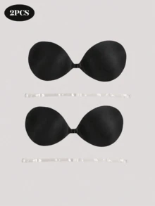 1/2 pezzi Nuovo reggiseno senza spalline senza cuciture push-up, con spalline regolabili, reggiseno invisibile, adatto per abito da sposa, top senza spalline e abito senza schienale - Multicolore - Visualizzare 21