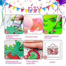6pcs DIY Diamond Painting Greeting Card Set, Butterfly, Bird, Peacock, Bee, Rabbit Patterns With Asymmetrical Shaped Diamonds, Paper Material, Handmade Tools And Supplies, Suitable For Elders, Friends And Family, Holiday Party DIY Handmade Gift - 6Pcs - View 10