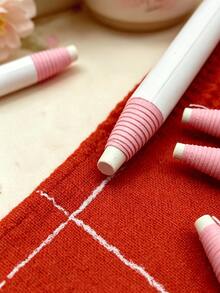 12pcs Pull-String Wax Crayons, Self-Sharpening White Barrel, Smooth Coloring, Suitable For Drawing, Marking, DIY Sewing Positioning, Crafting, Art Projects, Holiday Decoration Hand-Drawing And More, Versatile And Practical - Threading Pen - View 5