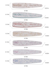 PERFECT COLOR Professional Nail File Set, Multiple Grit Options, Fast Shaping, Smooth Finish, Durable Sanding Strips, Suitable For Natural Nails, Gel Nails And Acrylic Nails, Home And Salon Use - Multicolor - View 9
