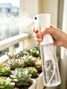 蝴蝶結圖案透明寵物戶外澆水壺，澆水壺與植物噴霧器，多功能細霧噴霧瓶，適用於戶外花園，植物噴霧瓶，室內/戶外園藝細霧澆水壺，旅行與商務出差，卸妝液分裝瓶，美髮噴霧瓶，造型、清潔、植物護理與面部保濕噴嘴 - 多色 - 查看 2