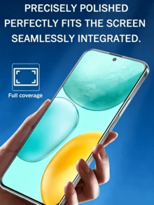 4pcs Honor Tempered Glass Screen Protector, Anti-Scratch, Bubble-Free, High Definition Transparent, 9H Hardness, Anti-Bubble, Compatible With Phone Case - Clear - View 5