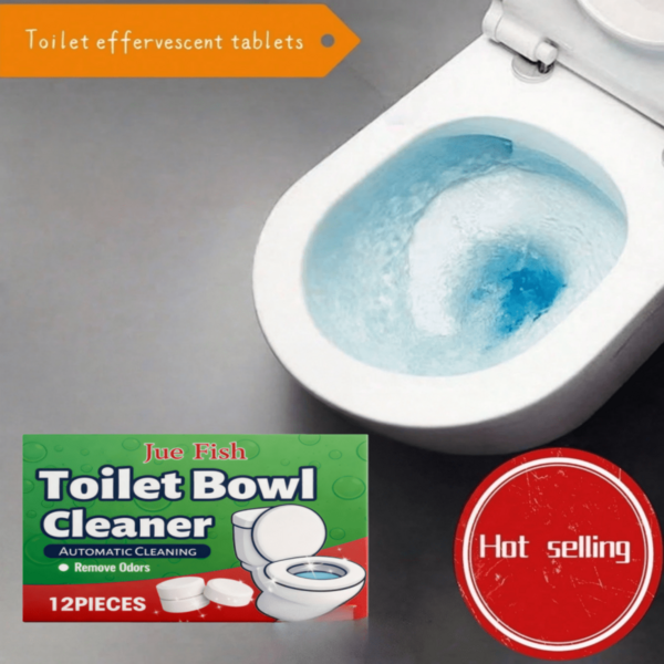 JUE FISH Powerful Deodorizing Urine Stain Toilet Cleaning Tablets, Toilet Cleaning Tablets, High-Efficiency Descaling Agent, Toilet Cleaner And Toilet Foaming Tablets, Suitable For Toilet Seats. Also Suitable For Washing Machines