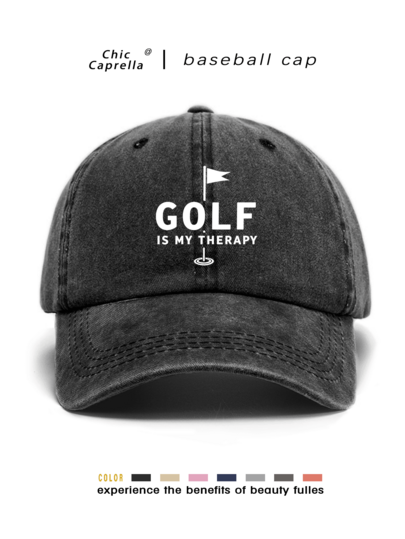 Classic Vintage Y2K Washed "Golf" Original Baseball Cap Trucker Hat, Unisex Men's And Women's Hat, Suitable For All Seasons Spring Summer Autumn Winter, Perfect Gift For Valentine's Day, Bachelor Party, Father's Day, Mother's Day, Teacher's Day, Back To School, Halloween, Bride, Student, Teacher, Essential For Women's Summer Travel Beach Seaside, Women's Beach Hat, Bride Wedding Essential, Women's Accessories In Pink, Black Puerto Rico Casual Headwear Women's Trucker Hat