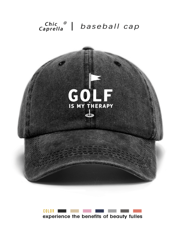 Gorra de béisbol clásica vintage Y2K lavada "Golf" original, gorra camionera unisex para hombres y mujeres, adecuada para todas las estaciones primavera verano otoño invierno, regalo perfecto para el Día de San Valentín, despedida de soltero, Día del Padre, Día de la Madre, Día del Maestro, regreso a la escuela, Halloween, novia, estudiante, maestro, esencial para viajes de verano de mujeres a la playa y , gorra de playa para mujeres, esencial para boda de novia, accesorios para mujeres en rosa, negro Puerto Rico, gorra camionera casual para mujeres