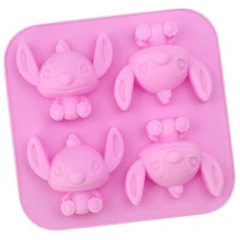 Panini Cute Cartoon Alien Animal Silicone Molds, 4 Different Tray Set, Flexible And Reusable DIY Craft Molding Tools, Suitable For Resin, Wax, Plaster, Making Mini Desktop Decor Ornaments - One Size Fits All - View 8