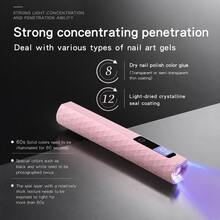 GANLAIX Lampu Pengering Kuku Portabel Isi Ulang, Timer Ganda 30s/60s, Kontrol Sentuh dengan Layar LCD, Lampu Kuku Gel UV/LED Genggam Ringkas, Pengisian Daya Tipe-C, Hadiah untuk Wanita, Hadiah Natal - MultiWarna - View 4