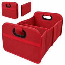Women's Essential Car Storage Solution: Pink Foldable Trunk Organizer | 600D Oxford Cloth Heavy-Duty Material, Large Capacity Compartment Storage Box | Multi-Compartment Design + Dustproof Flip Cover | Car Organizing Essential | Suitable For Sedans, SUVs And Minivans | For Storing Miscellaneous Items, Tools, Luggage And Shopping Bags | Goddess-Style Car Storage Box | Car Interior Storage Inspiration | Trunk Organizer Essential | Must-Have To Optimize Car Storage Space - Thickened and Upgraded Version - View 9