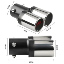 Vmingo Universal Stainless Steel Exhaust Tip - A - View 7