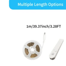 Motion Sensor LED Strip Light, 16.4FT Battery Operated PIR Infrared Motion Night Light For Wardrobes, Cabinets, Bedside & Stairs, Auto On/Off Hands-Free Lighting With Adjustable Timer (Batteries Not Included) - Motion Sensor Light Strip - View 11