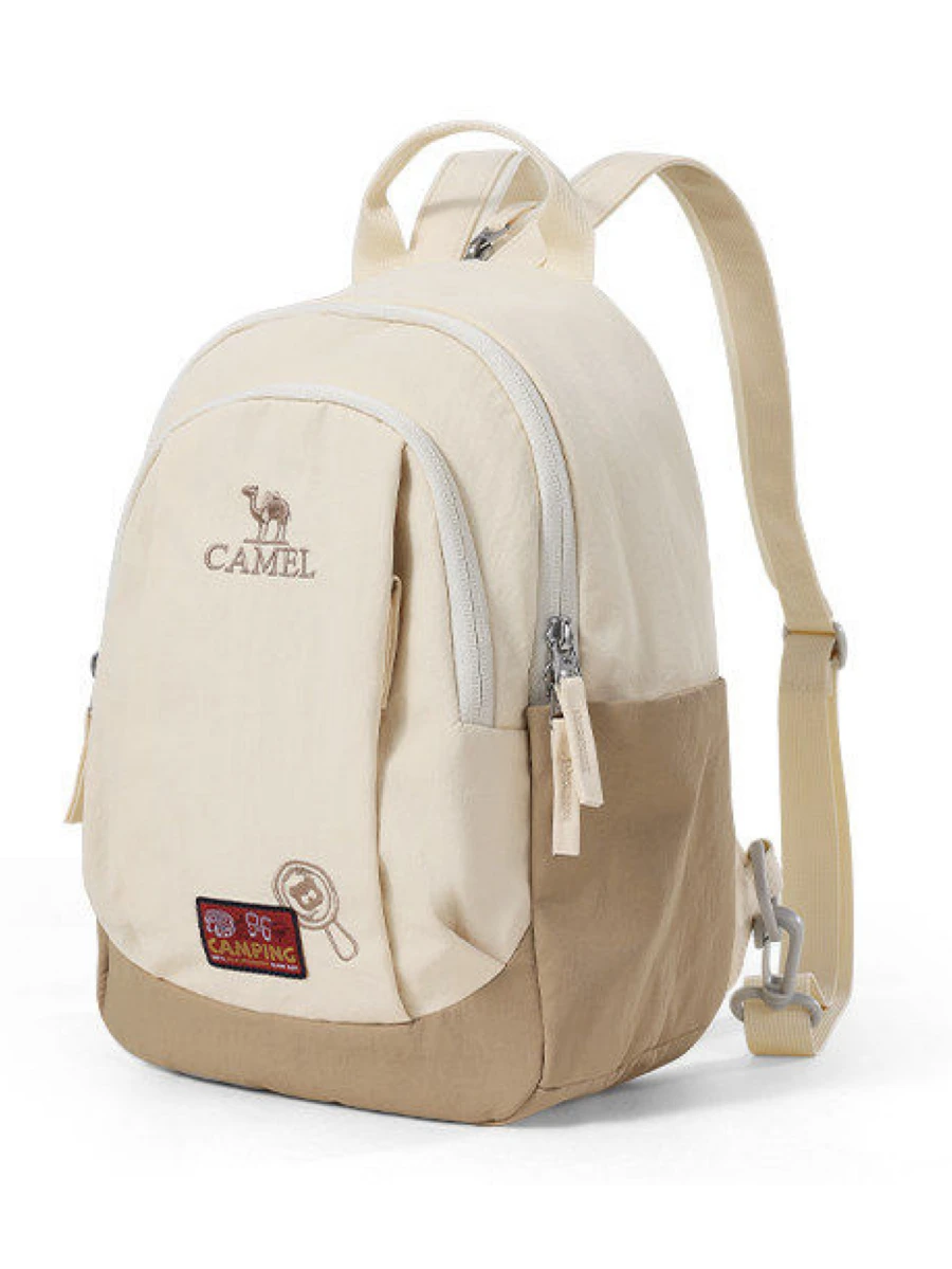 CAMEL CROWN Lightweight Travel Bag, Outdoor Leisure Lightweight Small Bag, Hiking Climbing Travel Backpack - Gravel Apricot - View 1