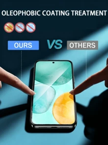 4pcs Honor Tempered Glass Screen Protector, Anti-Scratch, Bubble-Free, High Definition Transparent, 9H Hardness, Anti-Bubble, Compatible With Phone Case - Clear - View 3