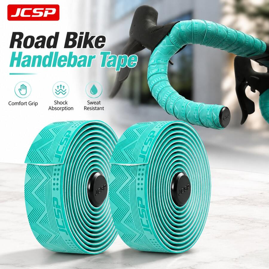 JCSP Bicycle Octopus Handlebar Tape, Comfortable Grip, Four-Sided Anti-Slip, Suitable For Road Bikes, Road Bike Handlebar Tape - Multicolor - View 1