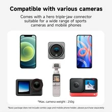 TELESIN 磁吸背包夾，適用 GoPro Hero、 Action 360 度旋轉肩帶磁吸支架，適用 Insta360 Ace Pro 2、X5、X4、X3、 Nano Action 6、5 Pro、4、3 Pocket 3 - 查看 10