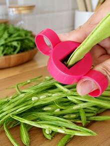 Multifunctional Bean Slicer, Hand Held Green Bean Shredder, Portable Kitchen Vegetable Cutter Tool, Quick String Bean Shredding Device, Easy To Use Household Prep Gadget For Green Beans, Peas, Long Beans, Labor Saving Kitchen Accessory - Multicolor - View 3
