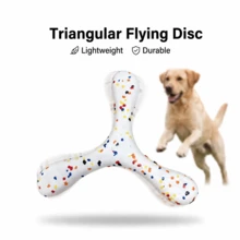 1pc Durable Lightweight Triangular Flying Disc, Water-Flying Disc Dog Toy, Interactive Soft , Outdoor Dog Play And Training Toy, Medium To Large Dog Throwing Toy, Waterproof All-Season, Suitable For Lakes, Beaches, Swimming Pools, Backyards Or Dog Parks - Multicolor - View 8