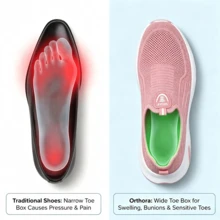 2026 New Orthopedic Work Sneakers. Wide Toe Box With Arch Support, Non-Slip Air Cushion Design, Comfy For Long Standing, Work And Daily Use. - Z90 Pink - View 4