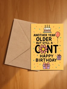 1pc Funny & Humorous Birthday Card With Lively Jokes, Suitable For Adult Birthday Party, Guaranteed To Make You Laugh - 16*11cm - View 17