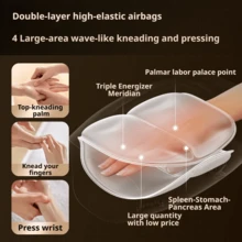 Haier Wireless Hand Massager - 3 Adjustable Modes . Type-C Fast Charging . Large Capacity Long Battery Life . 10-Minute Smart Timer . Lightweight And Portable - White - View 3