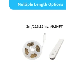 Motion Sensor LED Strip Light, 16.4FT Battery Operated PIR Infrared Motion Night Light For Wardrobes, Cabinets, Bedside & Stairs, Auto On/Off Hands-Free Lighting With Adjustable Timer (Batteries Not Included) - Motion Sensor Light Strip - View 12