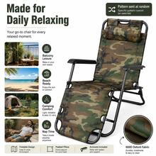 Portable Folding Siesta Chair For Patio, Garden, Balcony And Indoor Relaxation - C (Random Color) - View 8