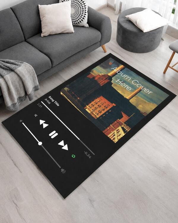 Personalized Custom Music Style Doormat With Photo Text Name Non Slip Machine Washable Floor Mat For Bathroom Kitchen Laundry Room Entryway Dorm Office Home Decor Gift For Music Lovers Homeowners Renters Students Family Friends Housewarming Holiday