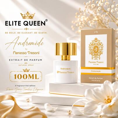 Lattafa Elite Queen Andromede Extrait De Parfum 100ML Luxe Langdurige Bloemige Muskus Parfum voor Vrouwen