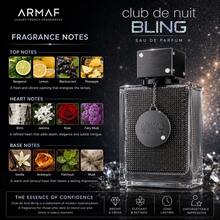 ARMAF Club De Nuit BLING Eau De Parfum 100ML Luxury Unisex Long Lasting Perfume Premium Fragrance Gift - Woody & Earthy - View 3