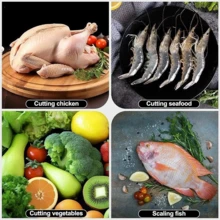 Multifunctional Kitchen Scissors/Ergonomic Grip, Ambidextrous, Perfect For Cutting Chicken, Chicken Bones, Fish, Meat/Descaling Fish Kitchen Tool From Kitchenware Science - Multicolor - View 5
