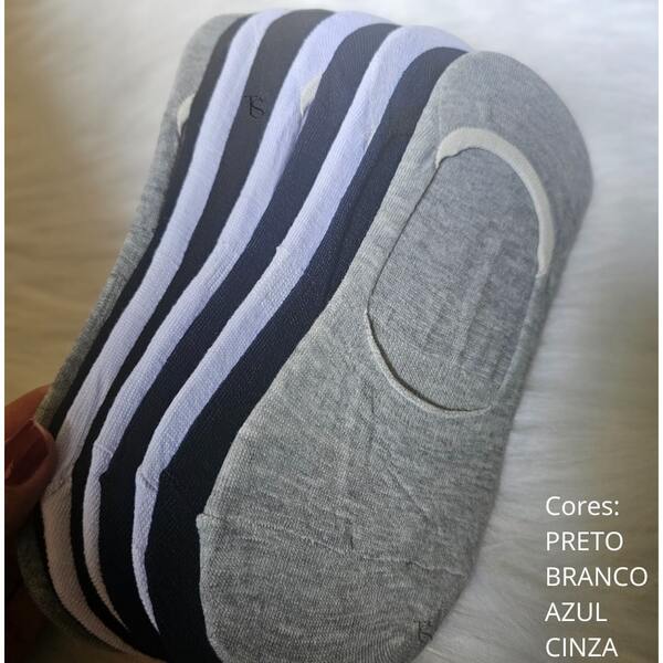 Kit 3 Pares Meia Invisível Sapatilha Unissex Feminina Masculina Dia a Dia Confortavel Meia esporte Trabalho