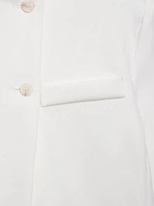 Seelio Spring/Summer New Women's European & American Style Fashion Minimalist Versatile Short Blazer Jacket - White - View 7