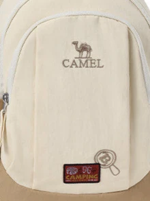 CAMEL CROWN Lightweight Travel Bag, Outdoor Leisure Lightweight Small Bag, Hiking Climbing Travel Backpack - Gravel Apricot - View 3